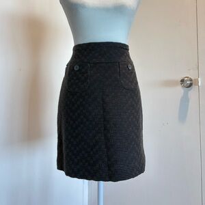 Target Black Textured Mini Skirt